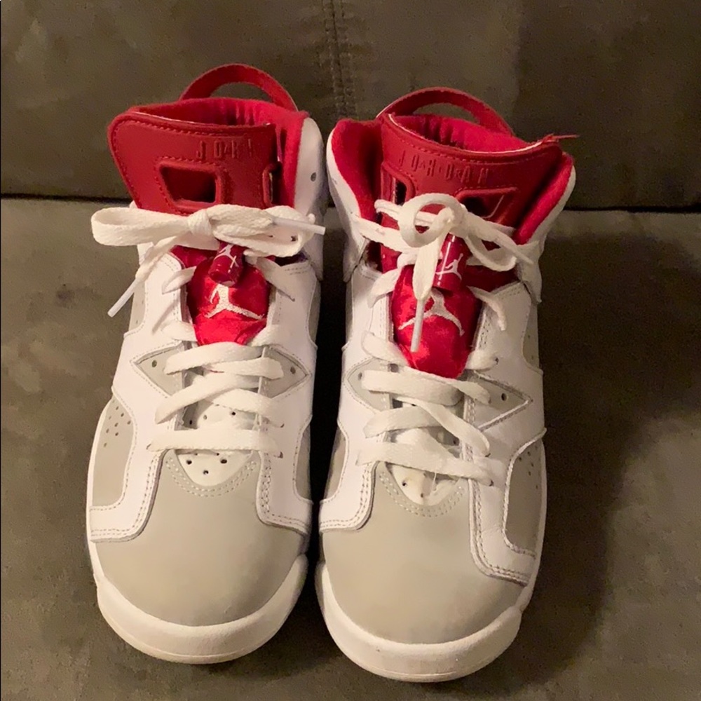 Red and White Kid Jordan’s